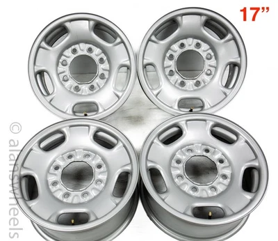 4 New 2011-26 GMC Sierra Chevy Silverado HD 2500 3500  8 Lug 17" OEM Wheels Rims - Image 1 of 4