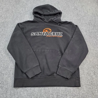 Santa Cruz O'Neill Surf Shop Sudadera con Capucha Para Hombre Pequeña Pullover Sudadera Negra Gráfico Foto 1 de 4