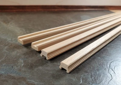 Dollhouse Porch Railing 2 Sets Top & Bottom Square Slots 1:12 Houseworks 7211 - Image 1 of 4