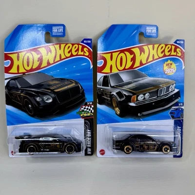 Hot Wheels Bentley GT3 & BMW 635 CSI Black Gold Lot 2025 HW Race Day Widebody - Image 1 of 4