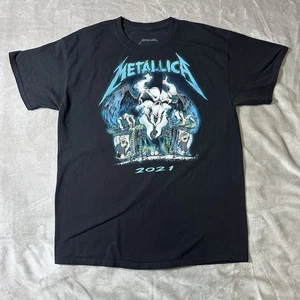 Metallica 2021 Wherever I May Roam Tour Herren Large Schwarz Tshirt Metal Band - Bild 1 von 5