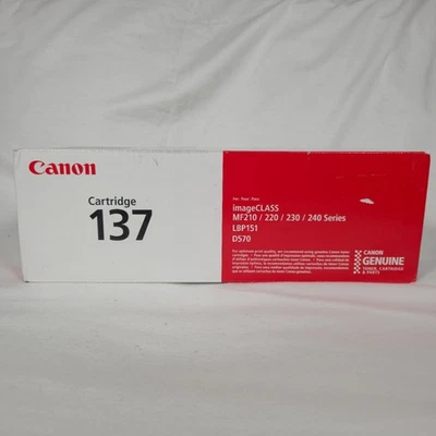 Cartucho genuino Canon 137 tóner para impresora láser - negro nuevo Foto 1 de 4