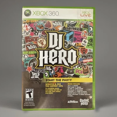 DJ Hero Xbox 360 Activision CIB Tested Music Rhythm Game Guitar Hero Series - Image 1 of 4
