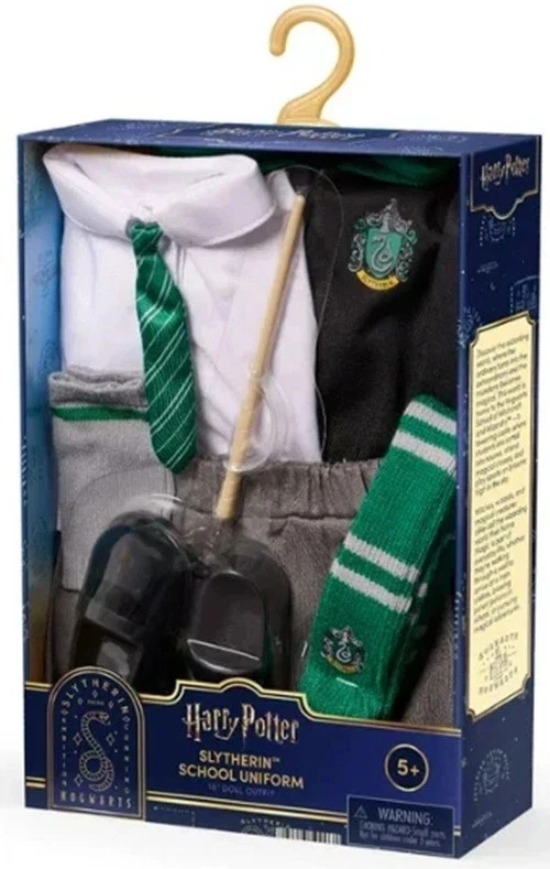 Harry Potter Slytherin Uniforme Escolar Disfraz Set 18" Muñeca Accesorios Foto 1 de 1