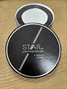 star by julien macdonald Opulent zebra 4 Dessert Plates In Box - Picture 1 of 5