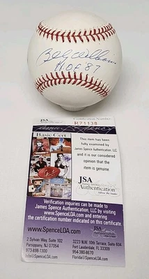 Billy Williams Firmado Rawlings Oficial Grandes Ligas Béisbol JSA COA CUBS A5 Foto 1 de 4