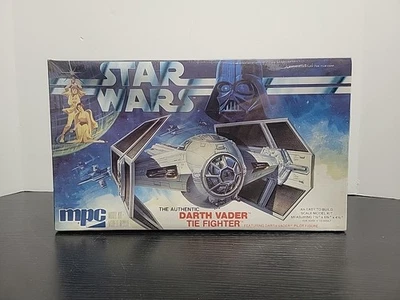 MPC Star Wars подлинный Vader галстук истребитель модель набор 1977 новый в коробке запечатанный (повреждение коробки) - Изображение 1 из 4