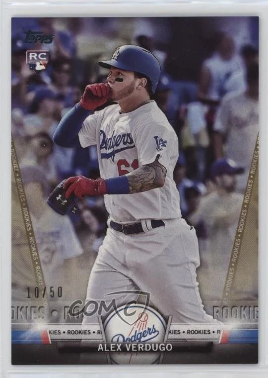 2018 Topps Topps Salute Series 1 Rookies Gold /50 Alex Verdugo #TS-80 Rookie RC - Image 1 of 2
