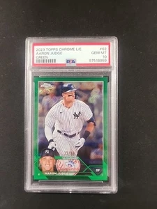 2024 Topps Chrome L/E Aaron Judge Green /99 #62 PSA 10 - Bild 1 von 2