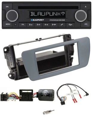 Blaupunkt Lenkrad Bluetooth DAB CD USB Autoradio für Seat Ibiza conemaragrau - Bild 1 von 4
