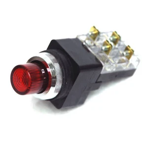 1 Stück Φ25 mm Drucktastenschalter TIBN-25 1A1B Rot Neon Lampe AC220V Tend TIBN-252R - Bild 1 von 4