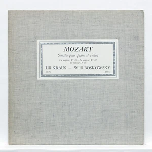 LILI KRAUS, BOSKOVSKY ⸺ MOZART Violine & Klaviersonaten BELGISCHE DISCOPHILES LP NM - Bild 1 von 2