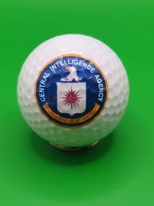 Pelota de golf con logotipo de la CIA de la AGENCIA CENTRAL DE INTELIGENCIA EE. UU. - Imagen 1 de 2