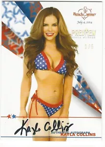 Kay Collins 2014 July 4th Preview Bench Warmer Autographed Card /5 - Foto 1 di 2