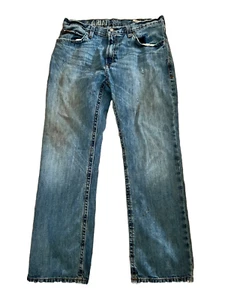 Ariat M4 Low Rise Scoundrel Jeans Mens 38 X 34 Relaxed Boot Cut Blue Denim - Picture 1 of 8