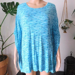 NUEVA Camisa Ambrielle Dolman Manga Ala de Murciélago Azul Brezo Prendas para dormir Prendas para el torso Para Mujer M - Imagen 1 de 10