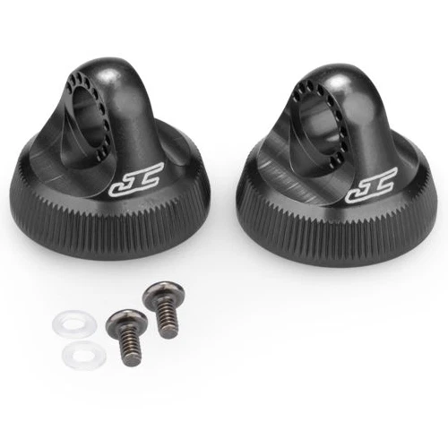 JConcepts 13mm Shock Cap, Black, Team Associated 13mm Shock Body, 2701-2 - Image 1 of 1