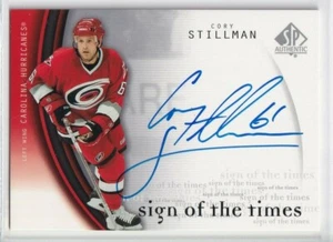 2005-06 SP Authentic Sign of the Times Cory Stillman AUTO - Carolina Hurricanes - Picture 1 of 2
