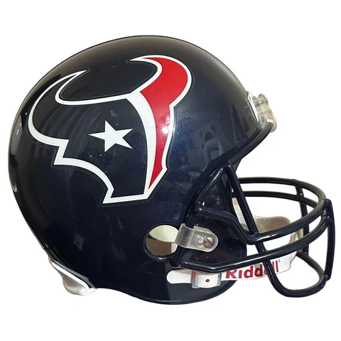Houston Texans Riddell NFL Full Size Replica Football Helmet Size L Cover
