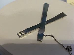 New,Nickel Brushed,Watch Band Stainless Flex IP,ladies,9mm,LB6031Y,Hadley Roma - Picture 1 of 10