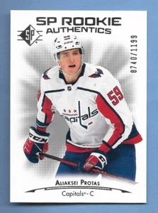 ALIAKSEI PROTAS 2021-22 UPPER DECK SP AUTHENTIC SILVER ROOKIE RC #'D /1199 NHL - Picture 1 of 2