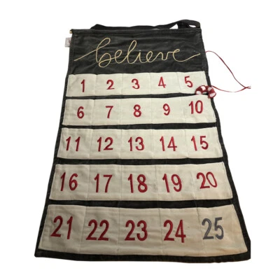 Primitives by Kathy Hanging Luxe Velvet Wall Countdown, Believe - Image 1 of 3