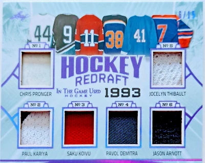 🔥#/15 PRONGER KARIYA KOIVU DEMITRA ARNOTT 6 RELIC 2020-21 LEAF IN THE GAME USED - Image 1 of 4