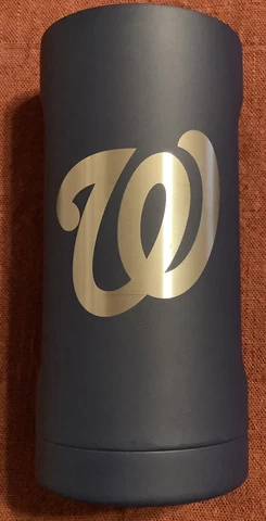 Washington Nationals BRUMATE Hopsulator Slim Insulator 12 oz Matte Navy NEW Cover