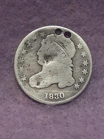 1830 ~ CAPPED BUST DIME ~ AG Cover