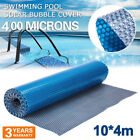 Solar Swimming Pool Cover Blanket 400 Micron 1000Cm X 400Cm Outdoor Bubble