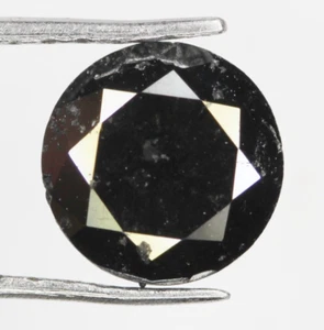 1,02 CT 6,30 MM Rund Brillantschliff Diamant, Natur Lose Schwarz Rund Diamant - Bild 1 von 7