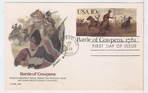 TurtlesTradingPost- Battle of Cowpens- Post Card 1981 #UX87 FDC Fleetwood Cachet - Picture 1 of 2