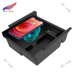 For TOYOTA 4RUNNER 2010-2021 Storage Box Wireless Phone Charger Fast Charging - Bild 1 von 6