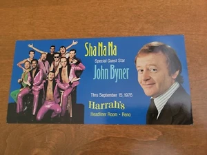 Sha Na Na John Byner 1976 Harrah's Reno Promi Postkarte groß - Bild 1 von 3