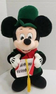 Carrito de Navidad de peluche Mickey Mouse Disneyland Walt Disney World Victoriano 14" - Imagen 1 de 10