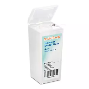 Smilegoods Filo interdentale non cerato, 200 iarde, non aromatizzato - Foto 1 di 12