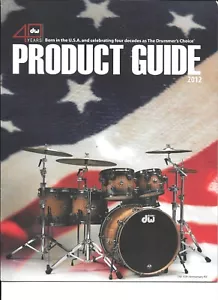 DW & PACIFIC DRUMS COLORFUL 8 PAGE CATALOG , BROCHURE 2012 NEW - Picture 1 of 3
