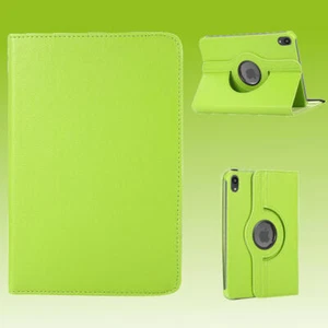 Para Apple iPad Mini 2024 8.3 " / Mini 6 2021 360 Rotación Cuero Sintético Funda Verde - Imagen 1 de 2