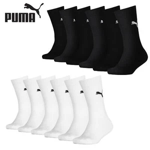 PUMA Kids Socks Boys Girls Cotton Rich Easy Rider Crew Sports Sock (6 PAIRS) - Picture 1 of 3