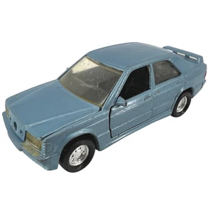 Vintage 1985 Matchbox Super Kings 5" Mercedes 190E Blue Metal Diecast Toy Car - Picture 1 of 11