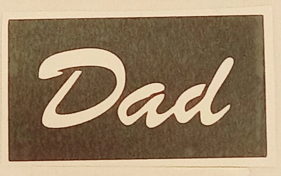 DAZZLE GLITTER TATTOOS 10 x stencil parola papà per tatuaggi glitter / aerografo festa del papà papà