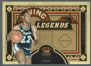 Elgin Baylor 2009-10 Crown Royale Living Legends Card# 18