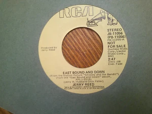 PROMO RCA 45 RECORD/JERRY REED/ EAST BOUND AND DOWN/REDNECK IN A ROCK ROLL BAR - Picture 1 of 3