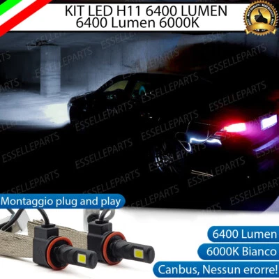 KIT FULL LED SAAB 9-3 X LAMPADE H8 FENDINEBBIA CANBUS 6400L 6000K - Immagine 1 di 4