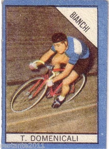 FIGURINA CICLISMO CYCLING CYCLISME, BIANCHI, T. DOMENICALI GARA , PERFETTA B32 - Bild 1 von 1