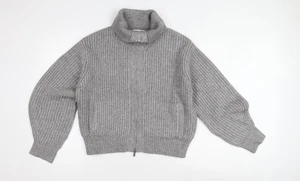 Marks and Spencer Men's Grey Full Zip Jumper, M - Picture 1 of 12