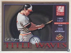 2001 Donruss Elite Title Waves #TW30 Cal Ripken Jr! 1104/1983! Baltimore Orioles - Picture 1 of 2