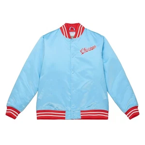 Mitchell & Ness Lght Blue MLB Chicago White Sox Heavyweight Satin Jacket - Picture 1 of 3