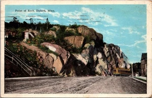 Cartolina PUNTO DI ROCCIA Duluth, Minnesota MN c1925 - Foto 1 di 2