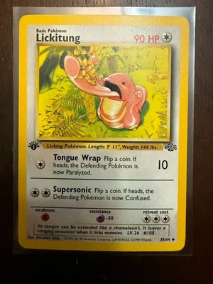 1999 Pokemon Lickitung 1st Edition Jungle 38/64 LP - Image 1 of 2